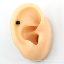 High Polished Fashion ASTM F136 Titanium Opal cluster ear helix earring for women